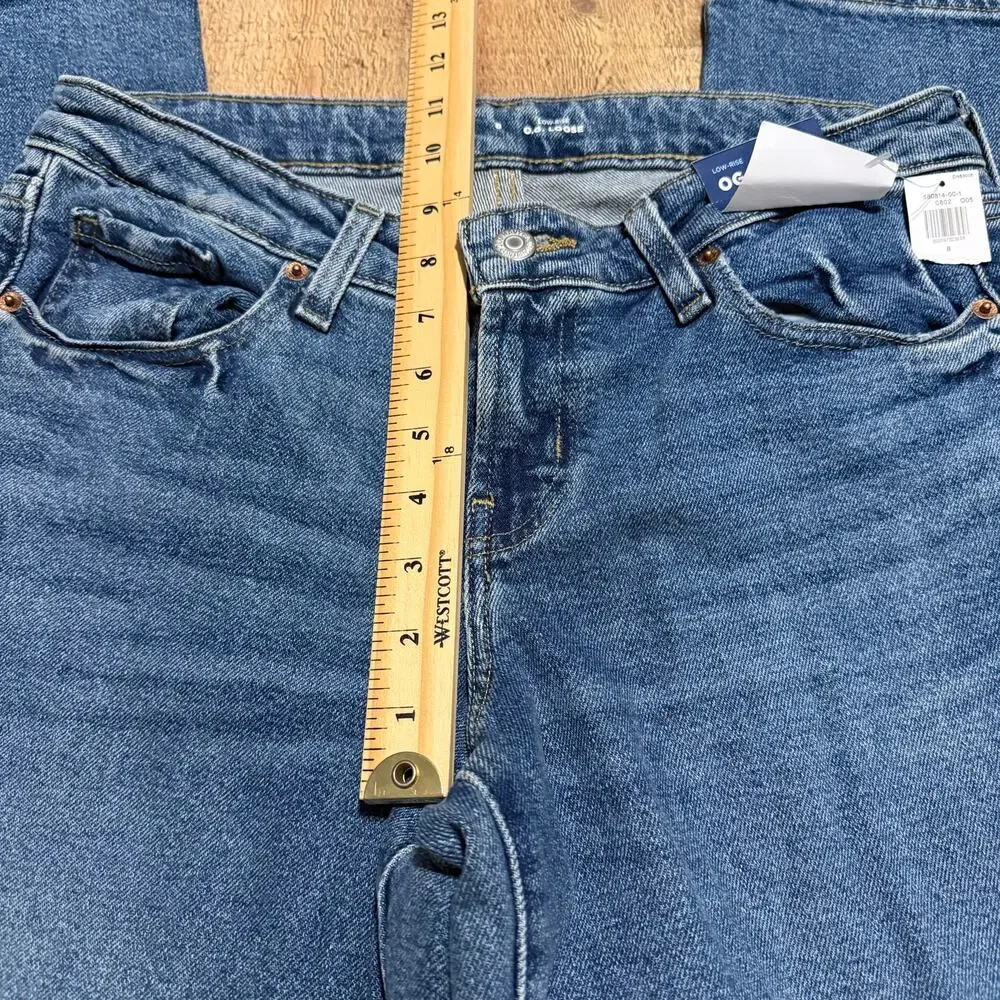 Old Navy NEW Women's Medium Wash Denim O.G. Loose Jeans Sz 8 Classic Minimalist